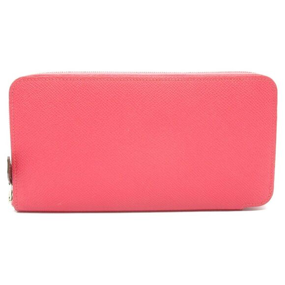 Hermes Azap Silk'in Long Wallet Pink Leather - Picture 1 of 10